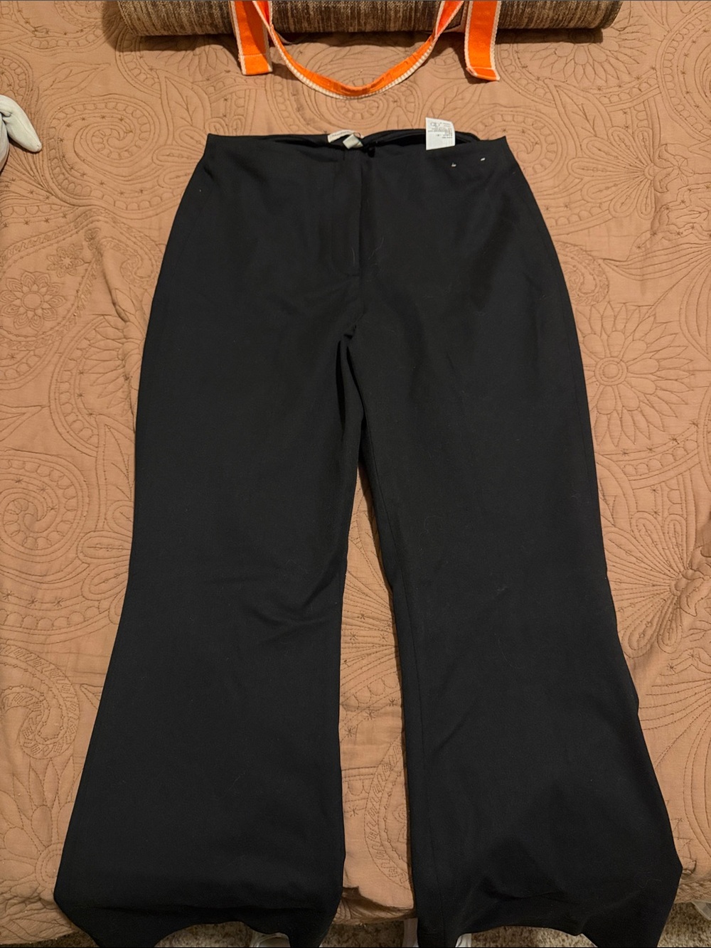 Abercrombie & Fitch Black Wide-Leg Trousers